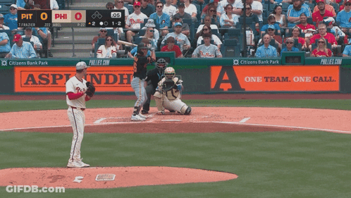 Baseball Game Between Phillies And Pittsburgh GIF