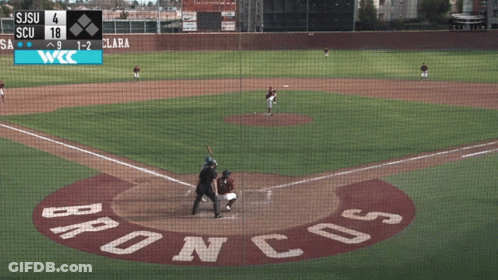 Baseball Game Between SJSU And SCU GIF