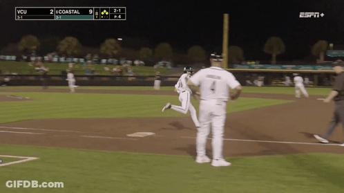 Baseball Game Between VCU And Coastal GIF