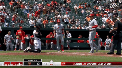 Baseball Game Between Wells And Angels GIF
