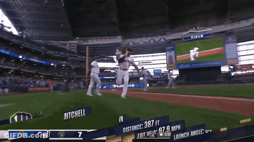 Baseball Game Brewers Yankees GIF