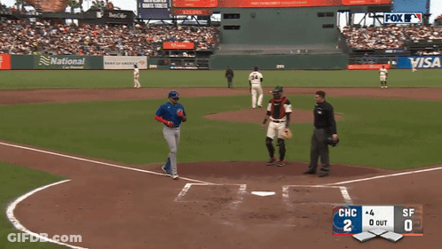 Baseball Game Chicago Cubs Vs San Francisco Giants GIF