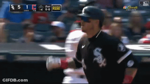 Baseball Game Chicago Score 5-1 GIF