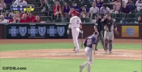 Baseball Game Cleveland Vs Texas GIF