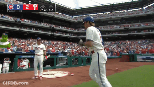 Baseball Game Cubs Vs Phillies GIF