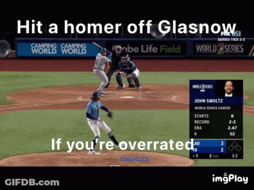 Baseball Game Hit Homer Off Glasnow GIF