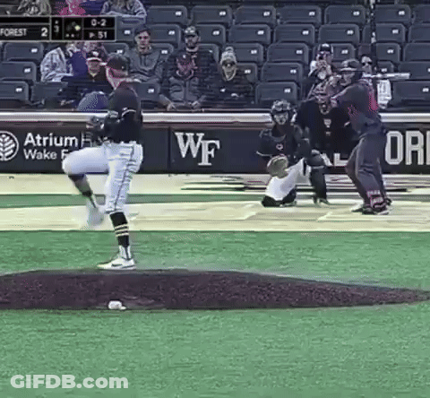 Baseball Game In Front Of Banner Atrium Wake 5 GIF