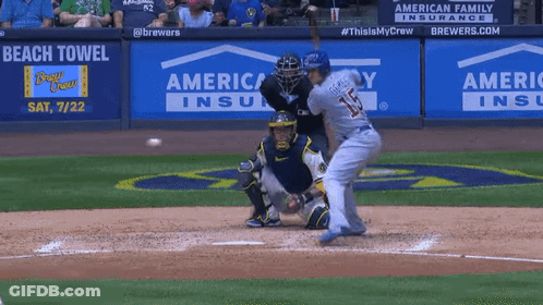 Baseball Game In Front Of Beach Towel Banner GIF