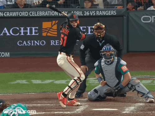Baseball Game In Front Of Casino Resort GIF