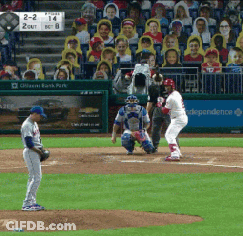 Baseball Game In Front Of Citizens Bank Park GIF