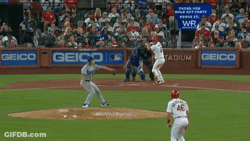 Baseball Game In Front Of Crowd GIF