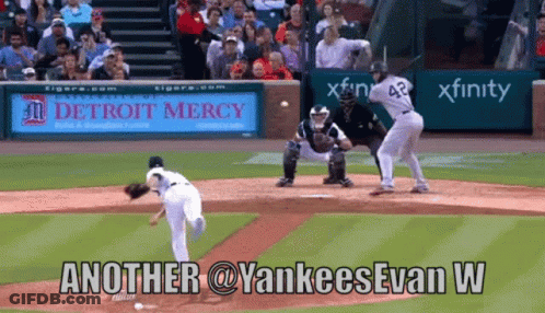 Baseball Game In Front Of Detroit Mercy Ad GIF
