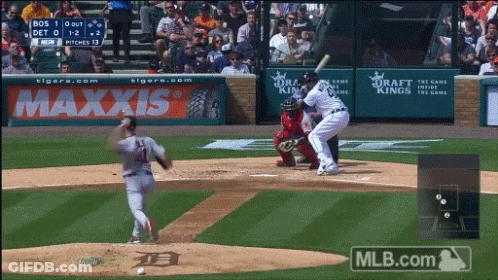 Baseball Game In Front Of Maxxis Banner GIF
