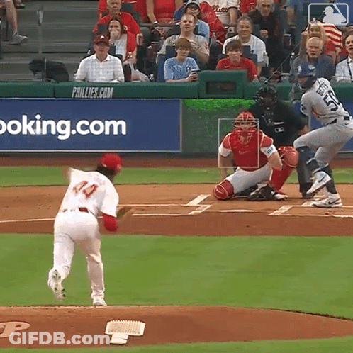 Baseball Game In Front Of Phillies Advertisement GIF