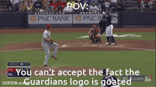 Baseball Game In Front Of PNC Bank Ad GIF