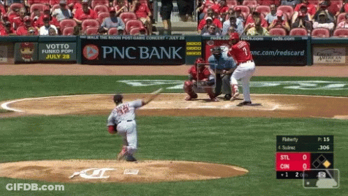 Baseball Game In Front Of PNC Bank Advertisement GIF