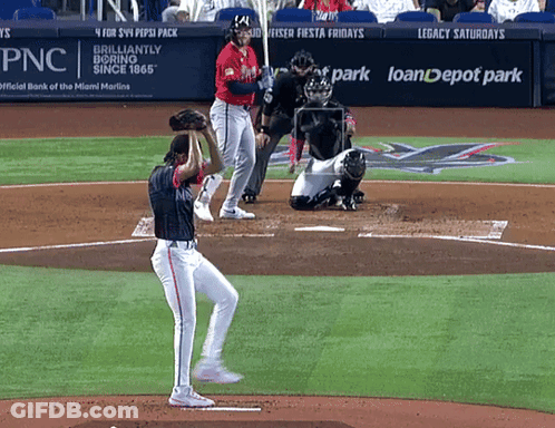 Baseball Game In Front Of PNC Sign GIF