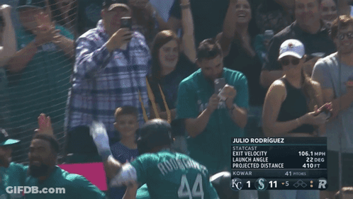 Baseball Game In Front Of SG Network Sign GIF