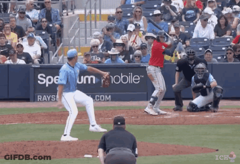 Baseball Game In Front Of Spectrum Mobile Ad GIF