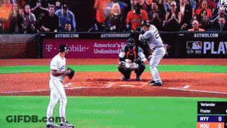 Baseball Game In Front Of T-Mobile Ad GIF