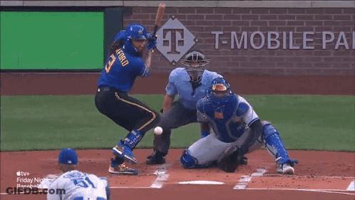 Baseball Game In Front Of T-Mobile GIF
