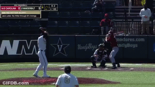 Baseball Game In Front Of Vandy Boys Sign GIF