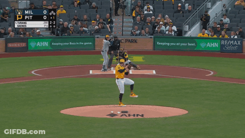 Baseball Game In Stadium GIF