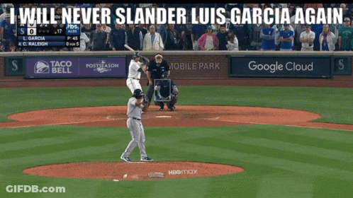 Baseball Game In Stadium Sponsored By Google Cloud Taco Bell And Mobile Park GIF