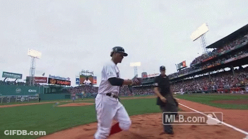 Baseball Game In Stadium GIF