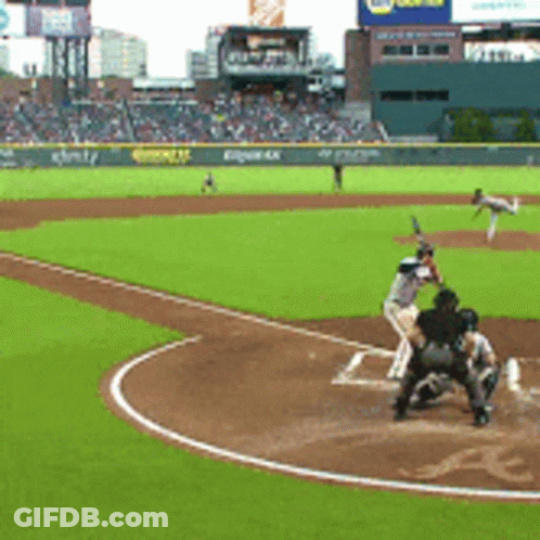 Baseball Game In Stadium With T-Mobile Ad GIF