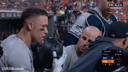 Baseball Game NYY Lead 10 GIF