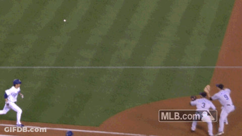 Baseball Game On Field With MLB.com GIF