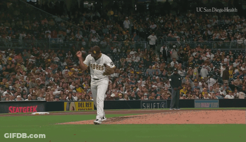 Baseball Game Padres Rockies GIF