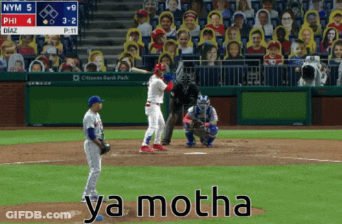 Baseball Game Phillies Vs Mets GIF