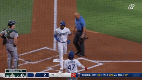 Baseball Game Rangers Vs Athletics GIF