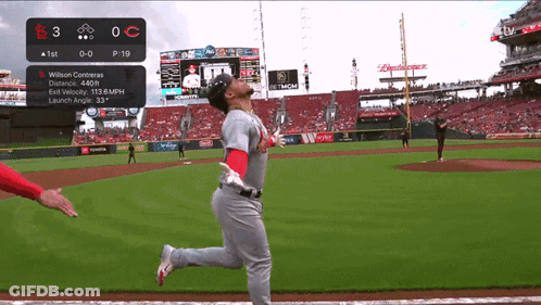 Baseball Game Score 0-3 GIF