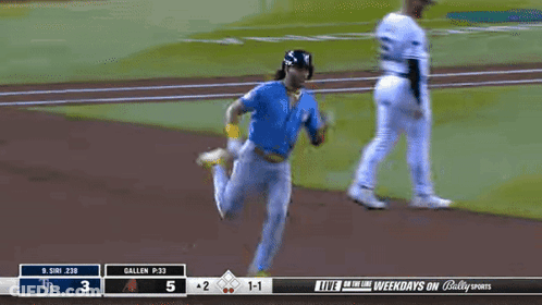Baseball Game Score 1-3 GIF