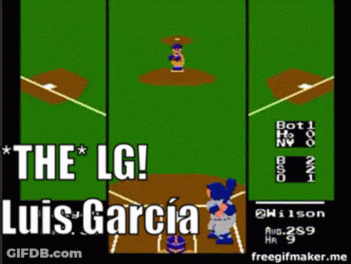 Baseball Game Screenshot Saying The LG GIF