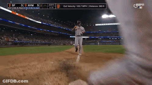 Baseball Game SF Vs NYM GIF