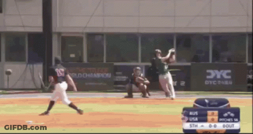 Baseball Game USA Vs Australia GIF