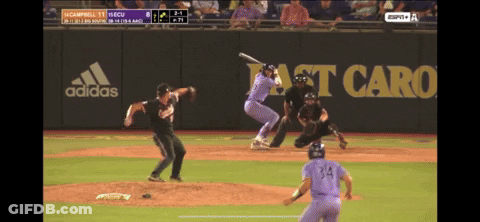 Baseball Game With Adidas Ad In Outfield GIF