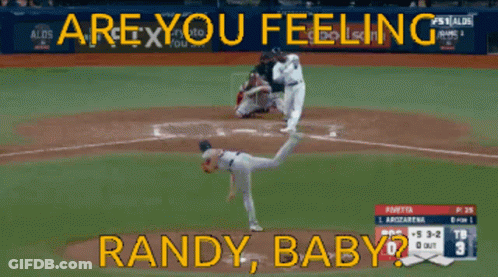Baseball Game With Are You Feeling Randy Baby GIF