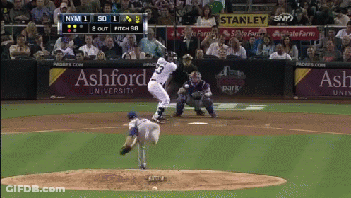 Baseball Game With Ashford University And Stanley Ads GIF