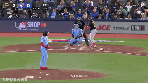 Baseball Game With Bank Of America Advertisement GIF