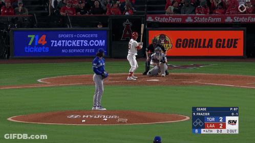 Baseball Game With Gorilla Glue Ad GIF