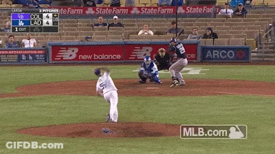 Baseball Game With MLB.com Logo GIF
