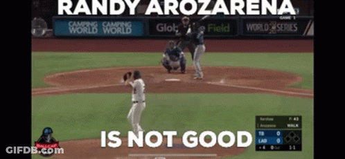 Baseball Game With Randy Arozarena Is Not Good GIF