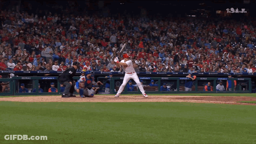 Baseball Game With Royal Sign GIF