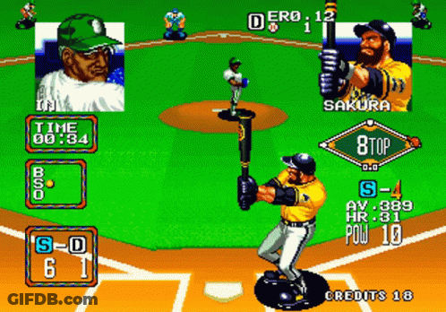 Baseball Game With Sakura And Dero GIF
