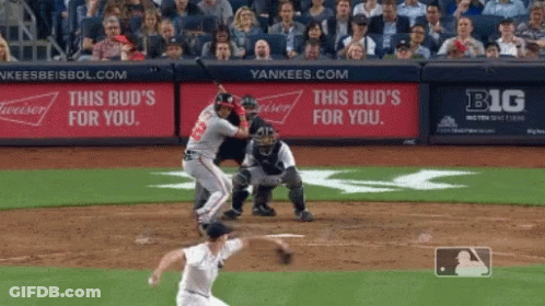 Baseball Game With This Bud's For You Banner GIF